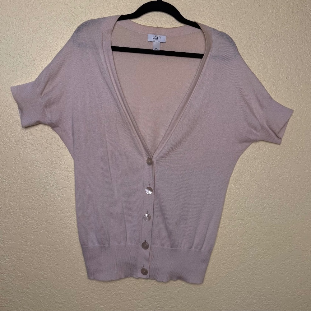 Loft short sleeve cardigan
